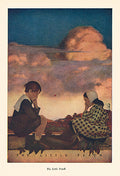 The Little Peach from Poems of Childhood by Eugene Field illustrated by Mafield Parrish, 1904 - Postcard