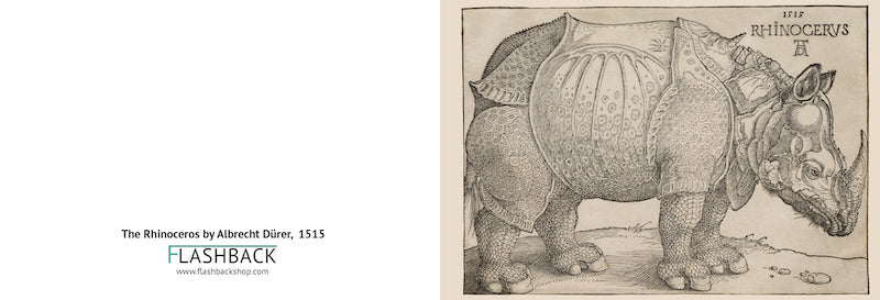 The Rhinoceros by Albrecht Dürer, 1515 - Postcard