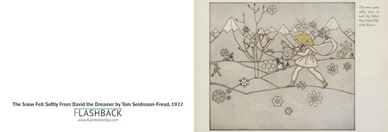 The Snow Fell Softly From David the Dreamer by Tom Seidmann-Freud, 1922 - postcard