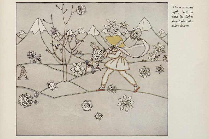 The Snow Fell Softly From David the Dreamer by Tom Seidmann-Freud, 1922 - postcard