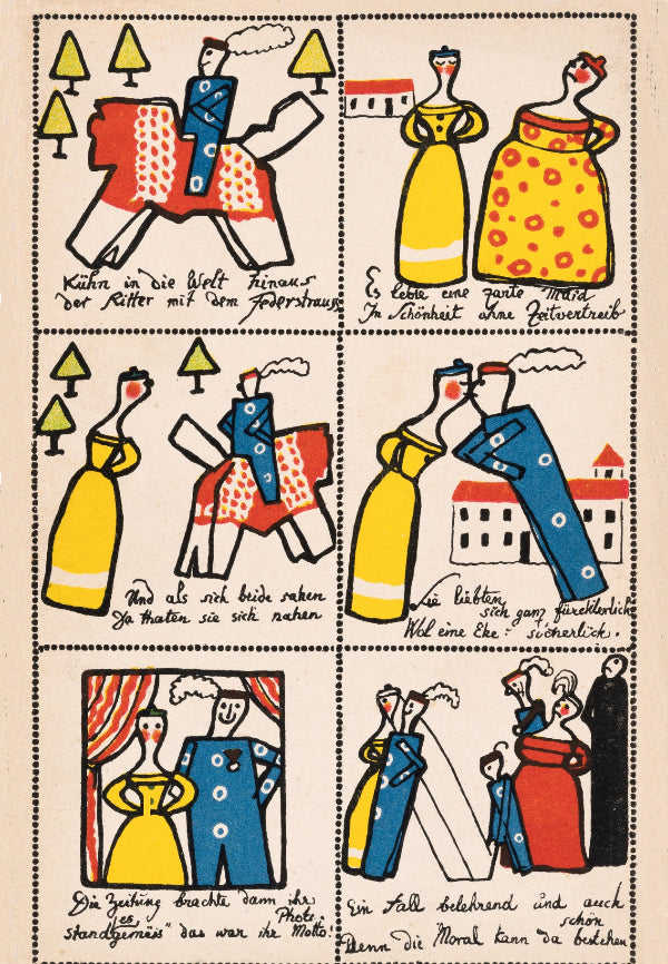 The Story of the Bold Knight by Emil Oprlick, 1910 - postcard
