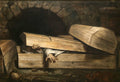 The premature burial by Antoine Wiertz, 1854 - postcard