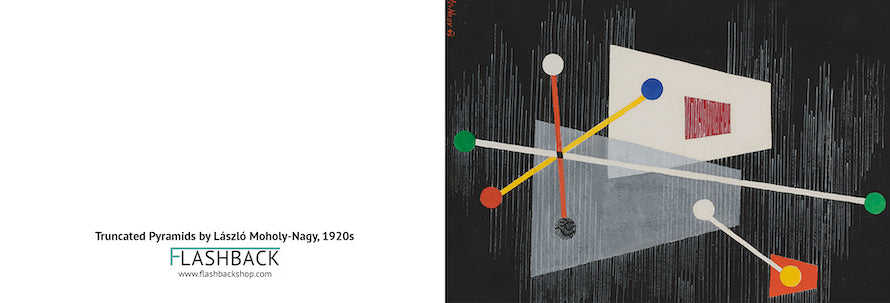 Truncated Pyramids by László Moholy-Nagy, 1920s - Postcard – Flashback Shop