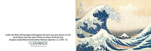 Under the Wave off Kanagawa (Kanagawa oki nami ura), also known as The Great Wave, from the series Thirty-six Views of Mount Fuji (Fugaku sanjūrokkei) by Katsushika Hokusai Japanese  ca. 1830–32 - postcard