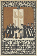 Variety Act 12 , One for All, All for One or a Glimpse through the Keyhole (Varietenummer 12, Eine fu"r Alle, Alle fu"r eine oder ein Blick Durch's Schlusselloch Pariser Schwank mit 20 Akten) by Moriz Jung, 1907 - postcard