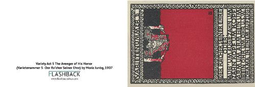 Variety Act 5 The Avenger of His Honor (Varietenummer 5 -Der Racher Seiner Ehre) by Moriz Jung, 1907 - Postcard