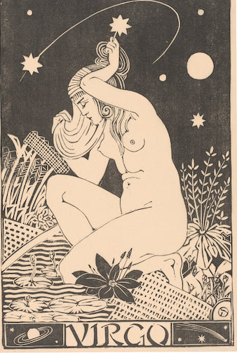 Virgo by Henri van der Stok, 1870 - 1946 - Postcard