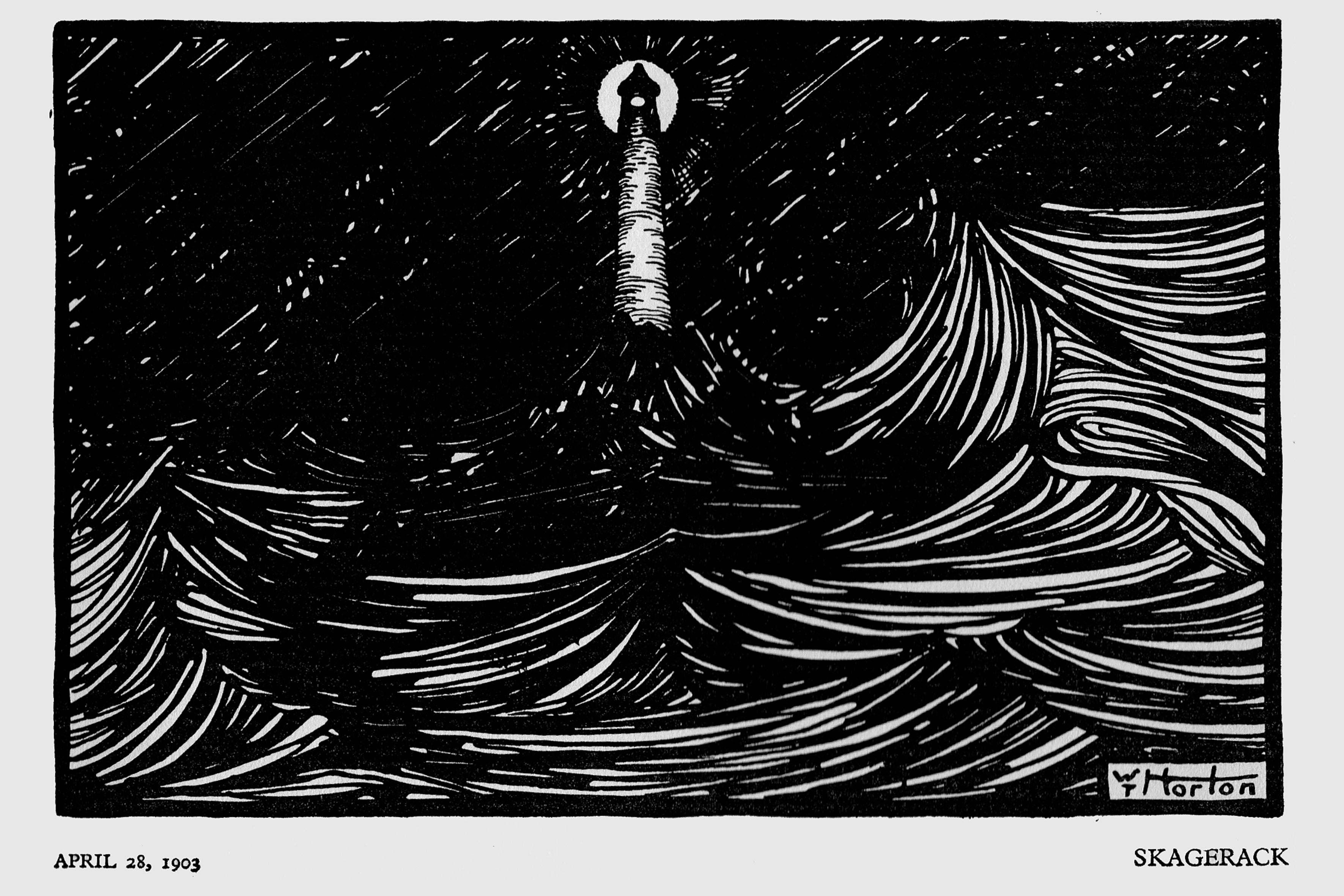 Skagerack by William Thomas Horton, c.1910 - Postcard