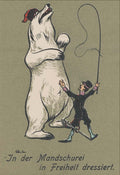 White Russian Bear and Small Japanese Soldier from the series La Grand Russe, 1904–05 - postcard