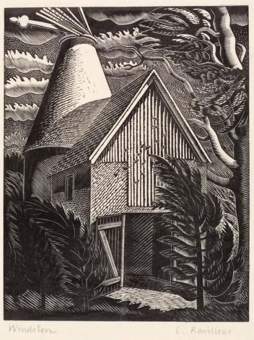 Windstorm by Eric Ravilious - Postcard