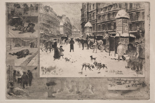 Winter in Paris by Félix-Hilaire Buhot, 1879