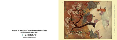 Witches by Dorothy Lathrop for Down-Adown-Derry by Walter de la Mare, 1922 - postcard