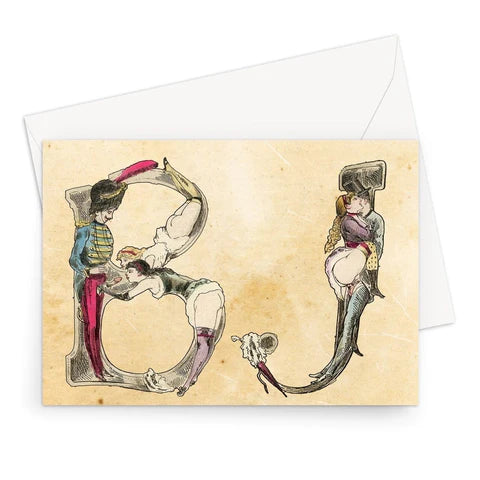 Diseñamos nuestras propias tarjetas eróticas con alfabeto.