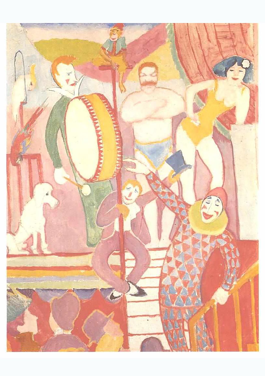 A3 Circus Deutsch Zirkusbild by August Macke,1911