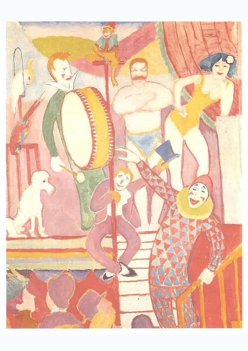 A3 Circus Deutsch Zirkusbild by August Macke,1911