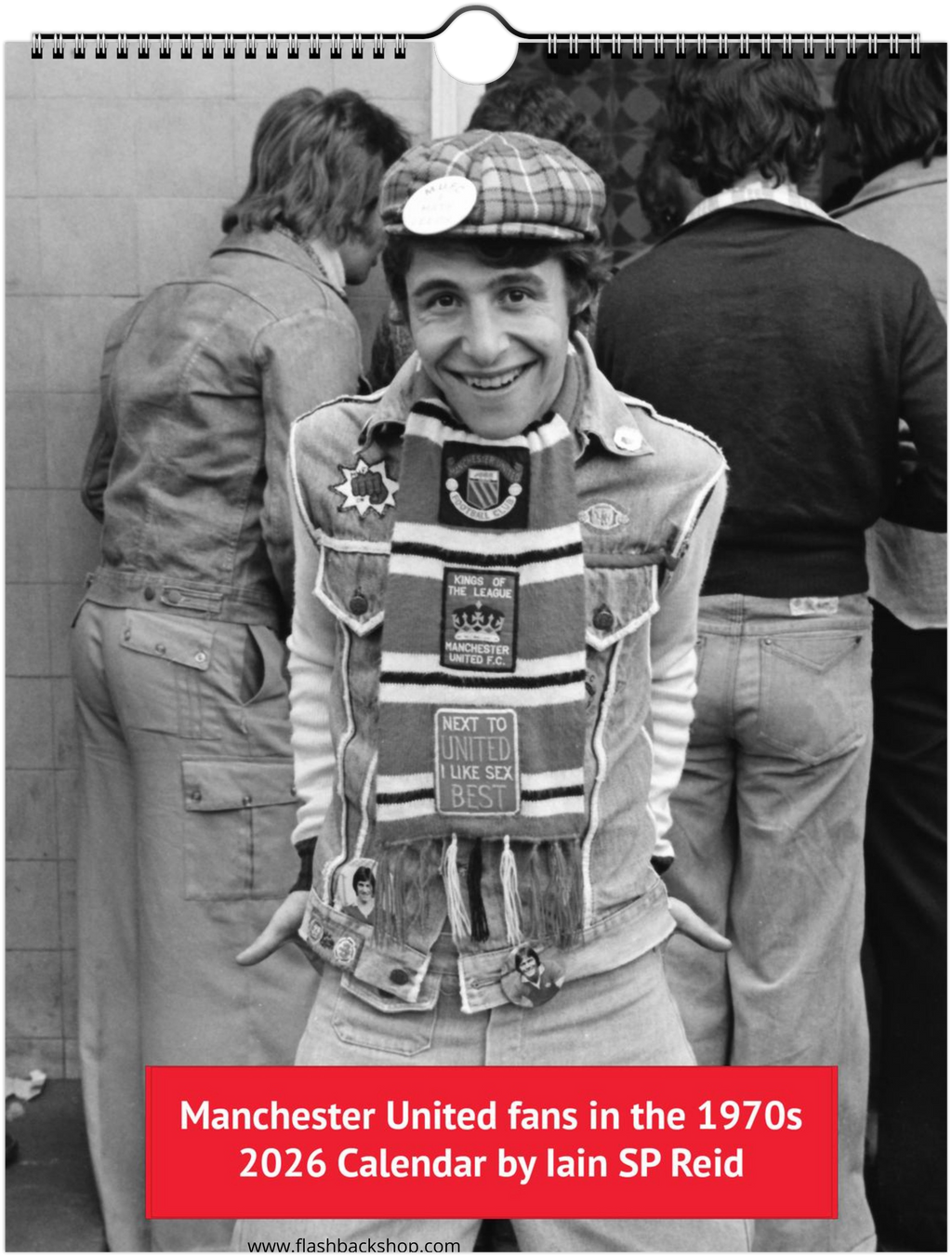 Calendario 2025 de los aficionados del Manchester United de los años 70