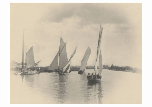 A sizes a sailing match at horning