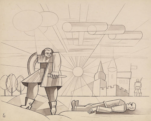 Auf der Flucht verstorben by Karl Wiener c. 1940