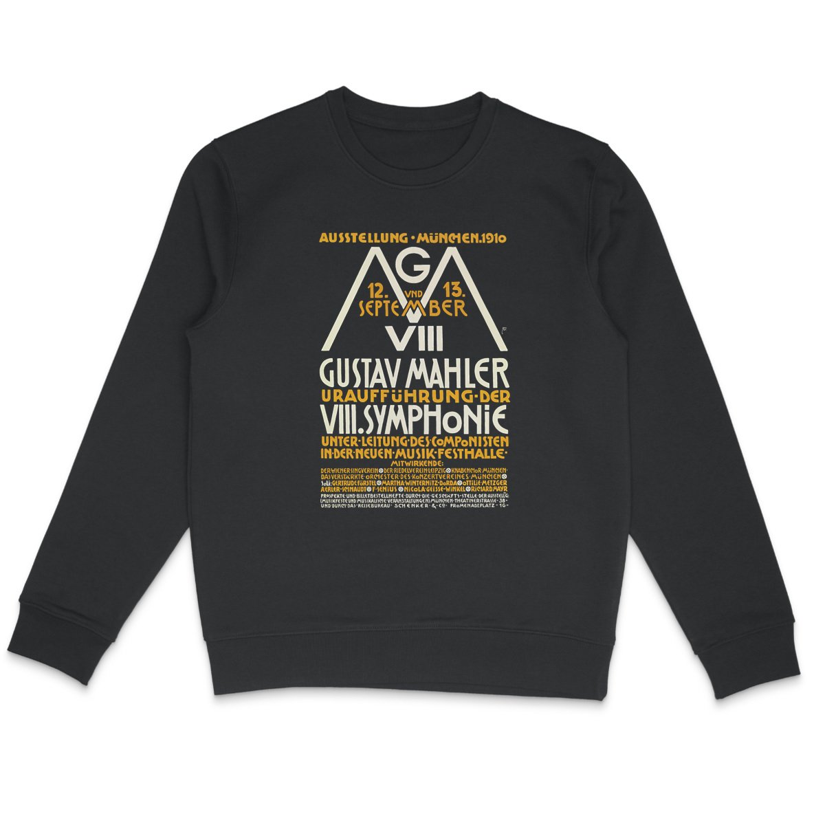 Poster for world premiere of Gustav Mahler's 8th Symphony in Munich, 1910 - Sweatshirt