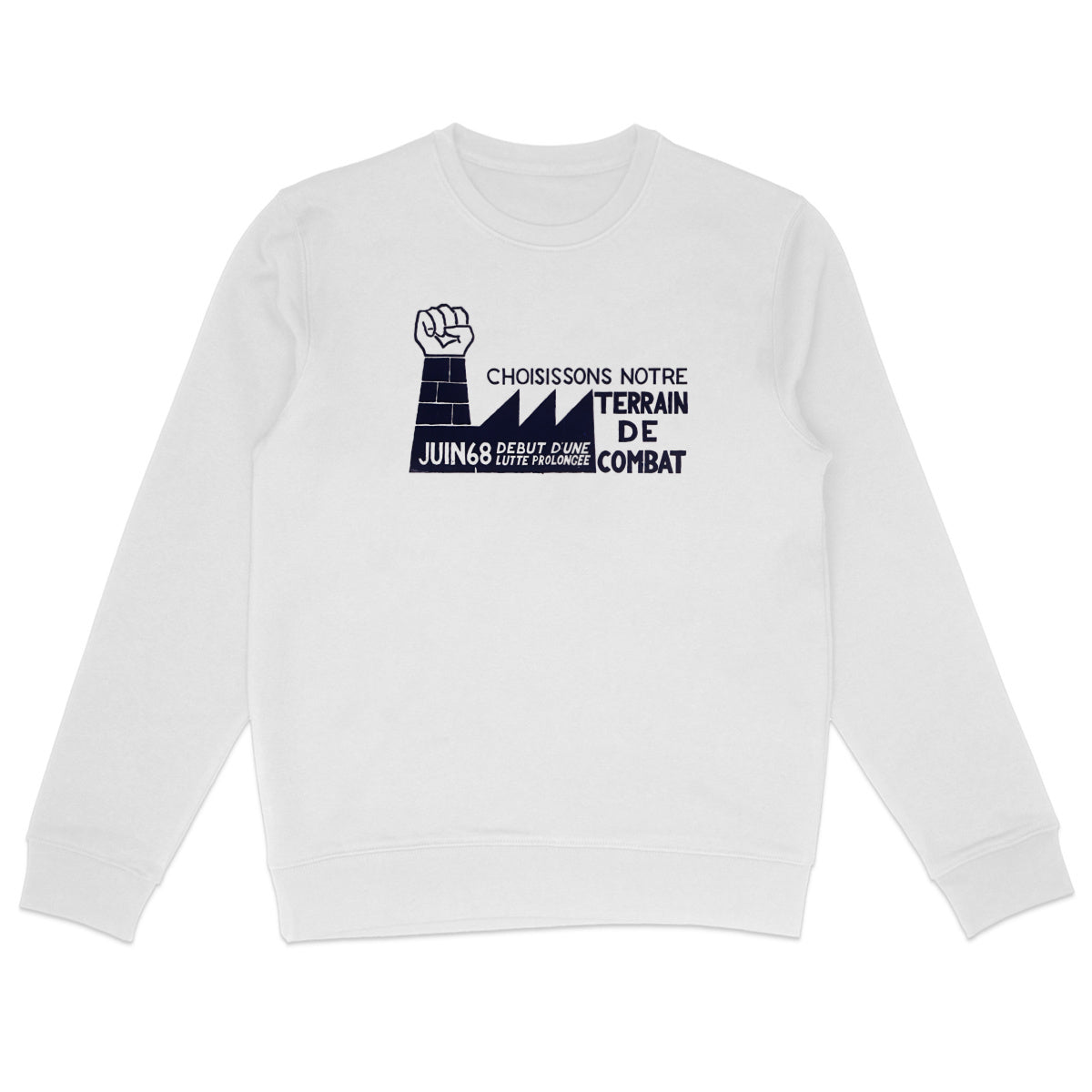 Let's choose our battlefield' Paris June 68 - sweatshirt