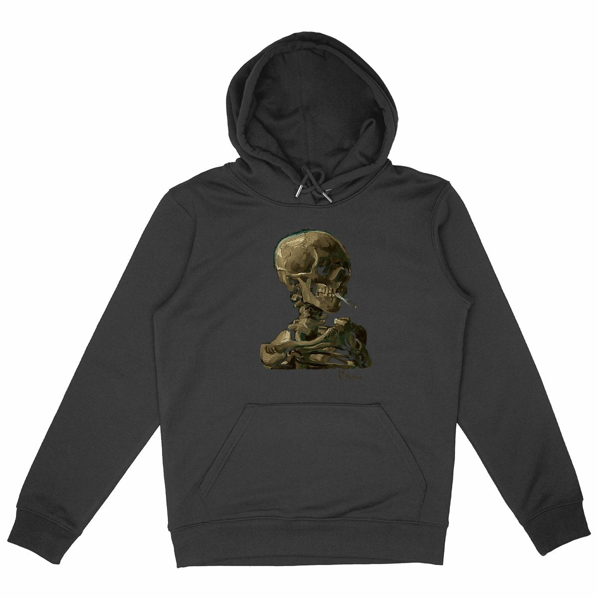 Smoking Skeleton by Vincent Van Gogh, 1886 - Hoodie (on Front)