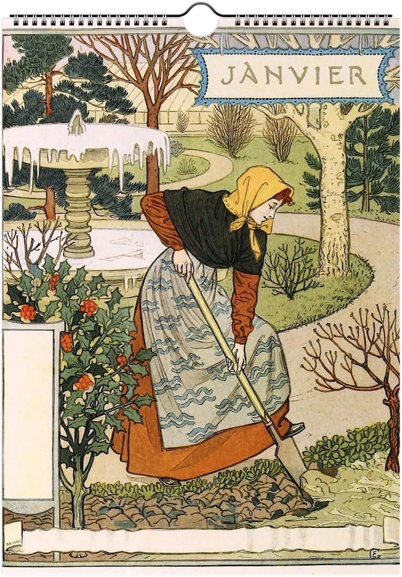 Les Mois: Eugène Grasset's Gardens of Art - Calendar