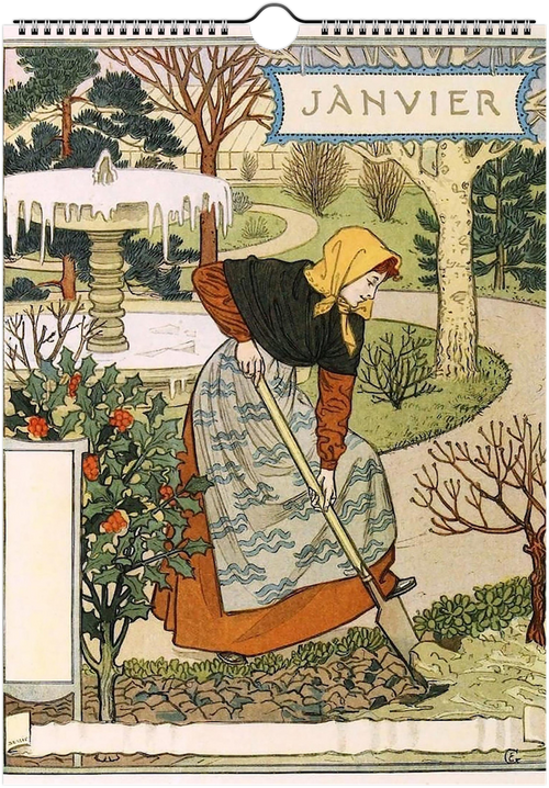 Les Mois: Eugène Grasset's Gardens of Art - Calendar