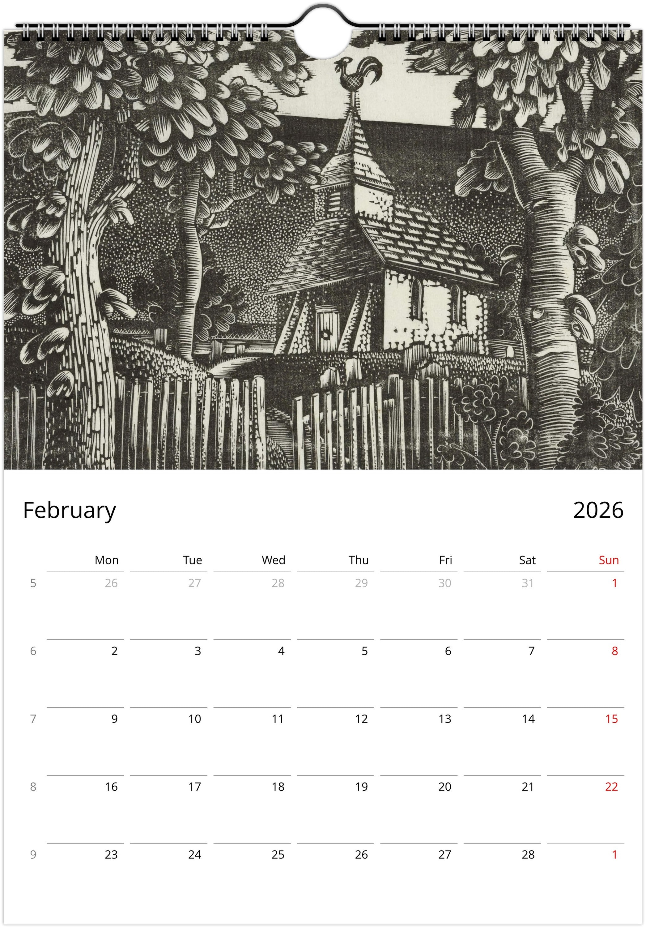 Eric Ravilious Calendar 2026
