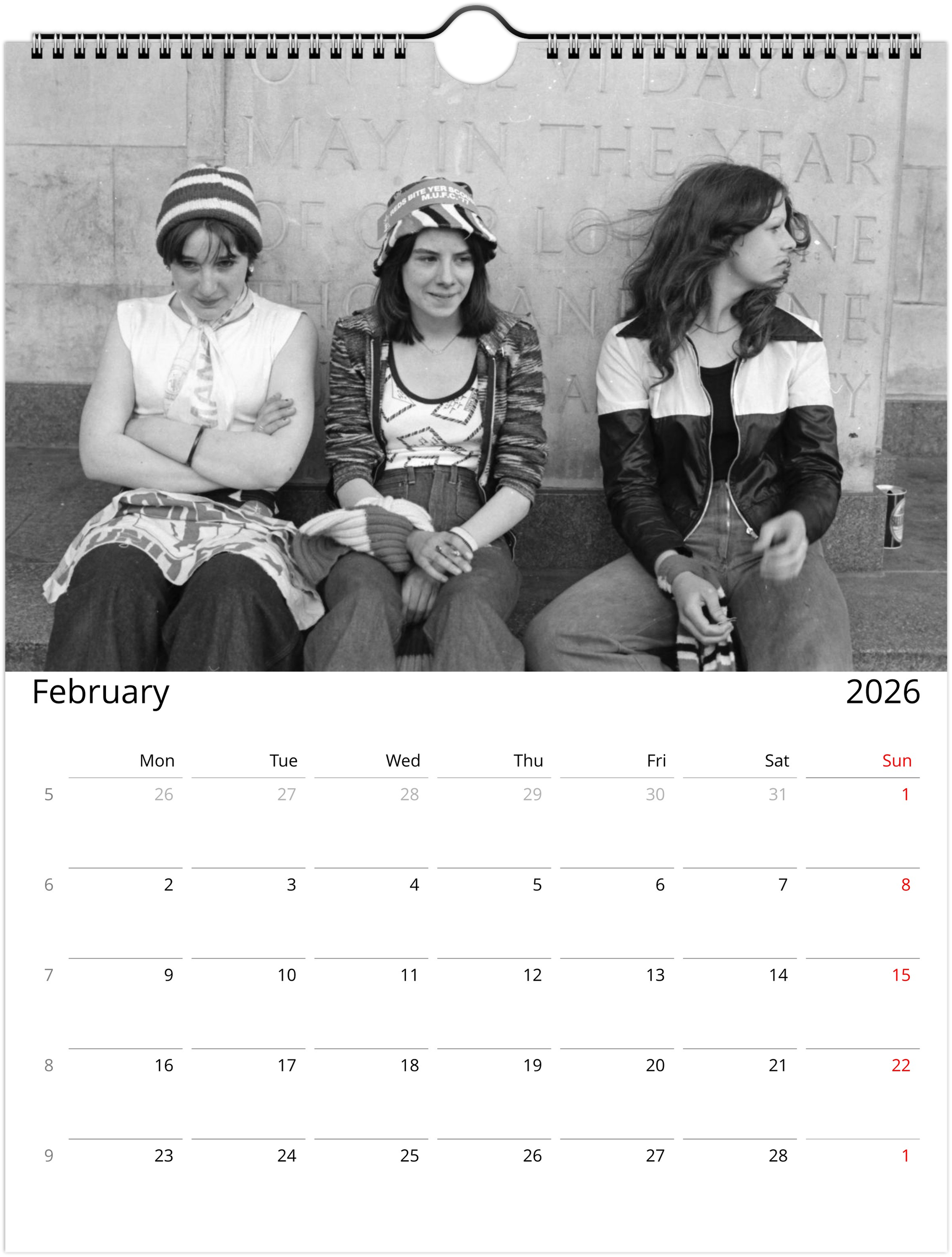 Manchester United Fans In The 1970s - 2026 Calendar