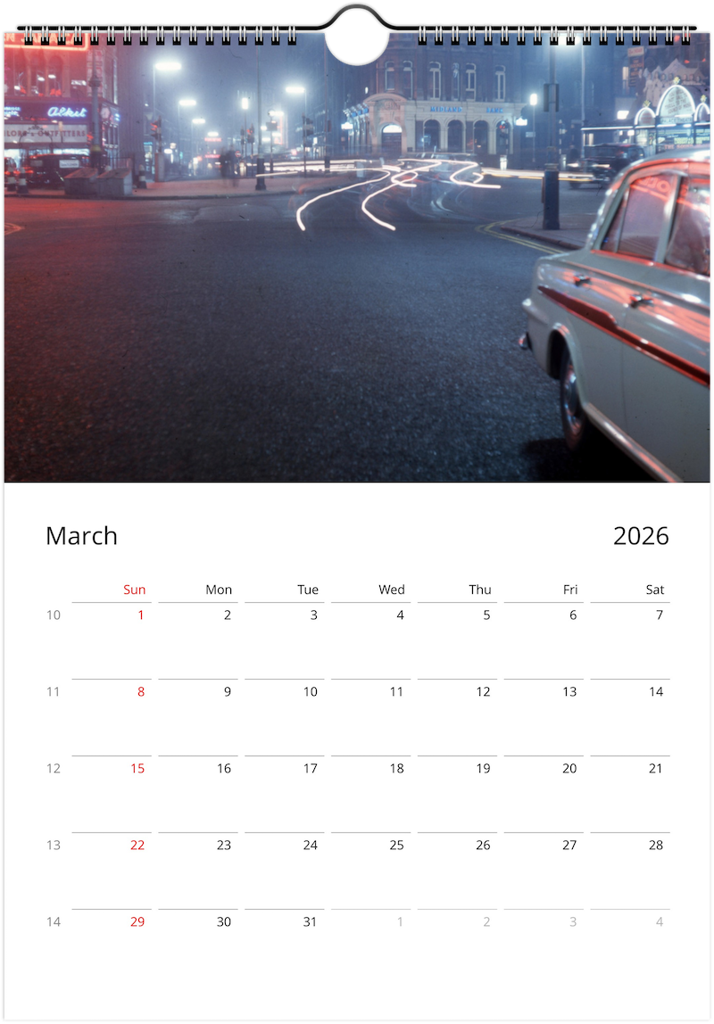 Swinging '60s London by Bob Hyde Calendar 2026