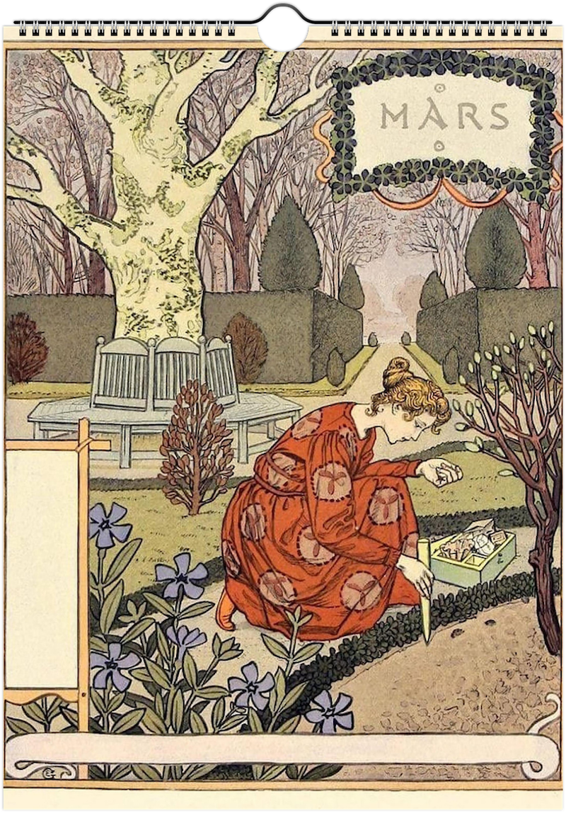 Les Mois: Eugène Grasset's Gardens of Art - Calendar