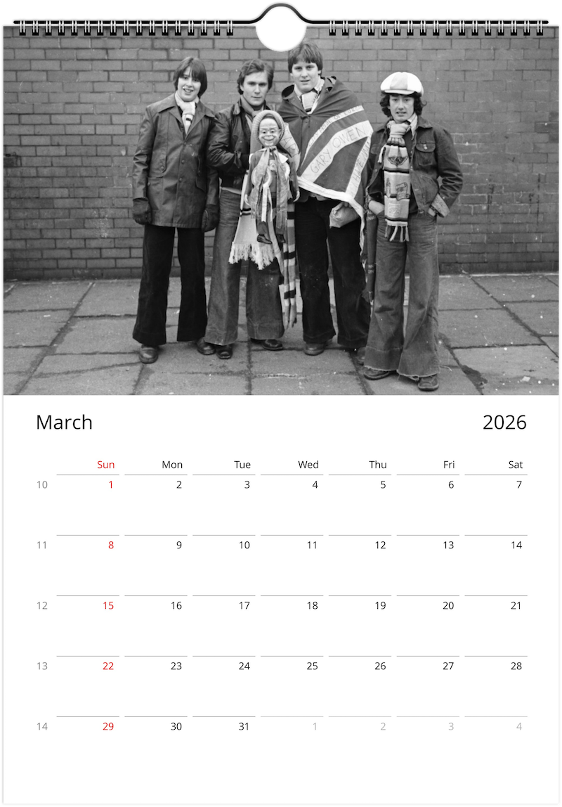 Manchester City Fans In The 1970s - 2026 Calendar
