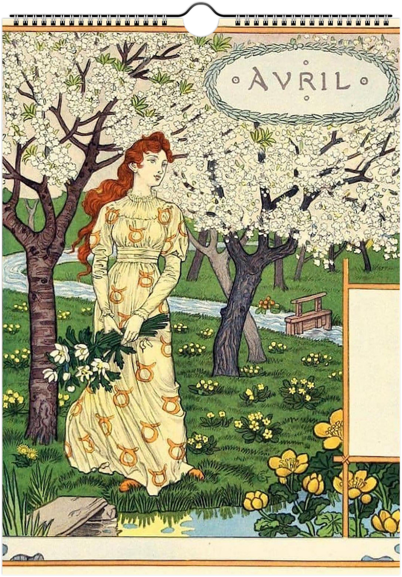 Les Mois: Eugène Grasset's Gardens of Art - Calendar