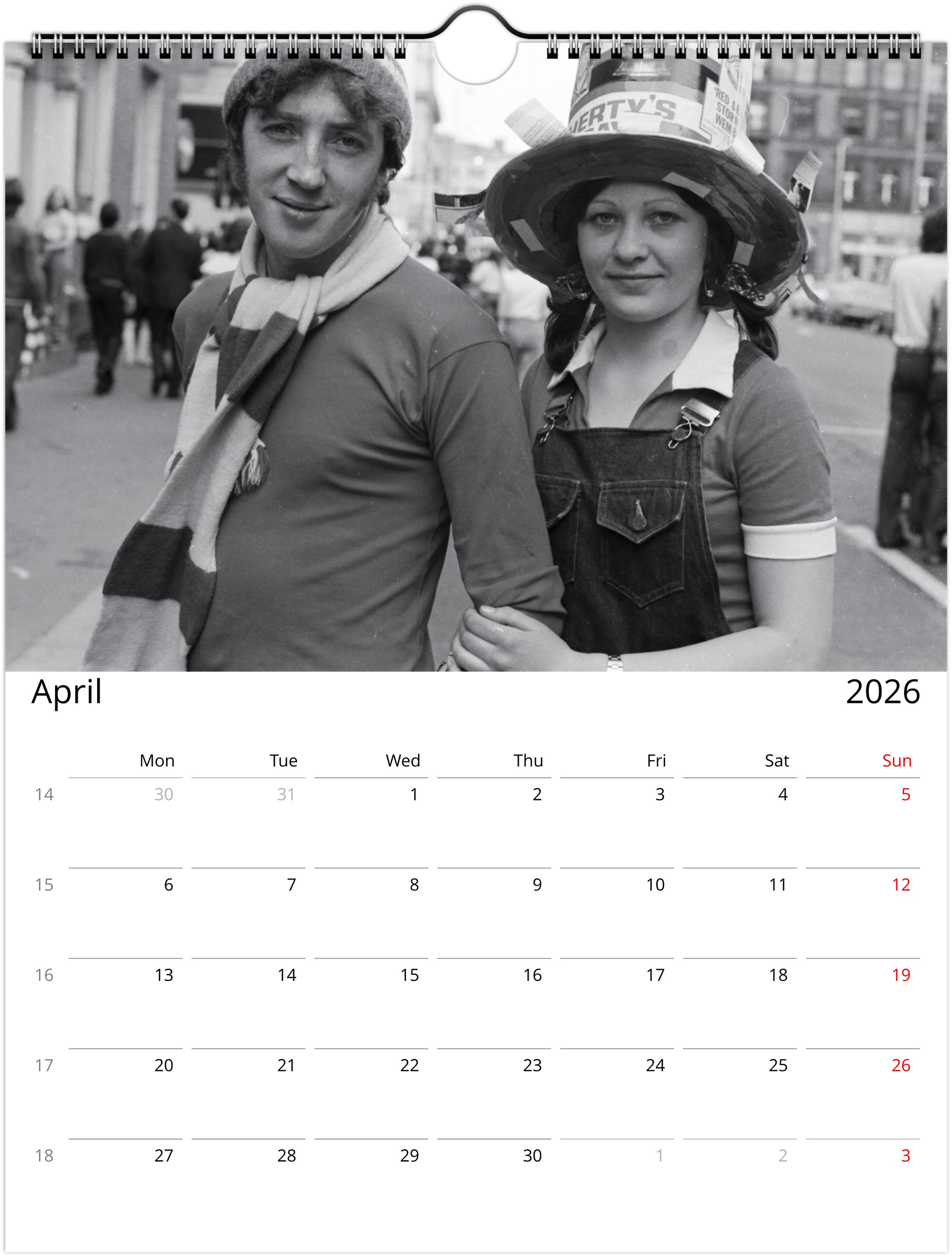 Manchester United Fans In The 1970s - 2026 Calendar