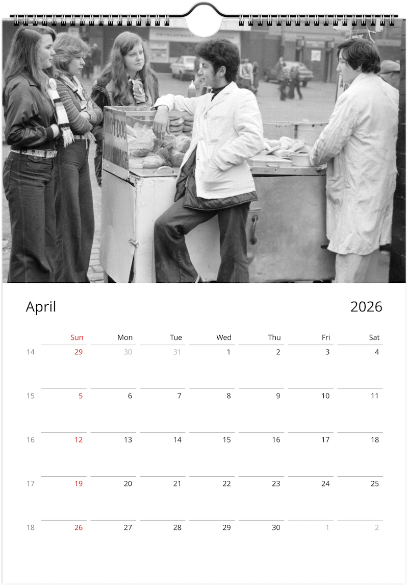 Manchester City Fans In The 1970s - 2026 Calendar