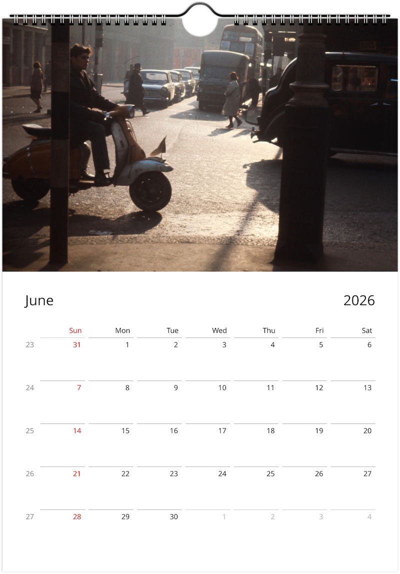 Swinging '60s London by Bob Hyde Calendar 2026