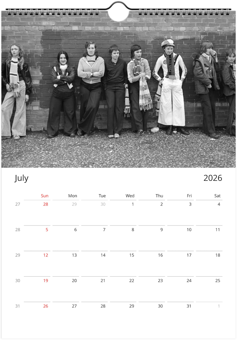 Manchester City Fans In The 1970s - 2026 Calendar