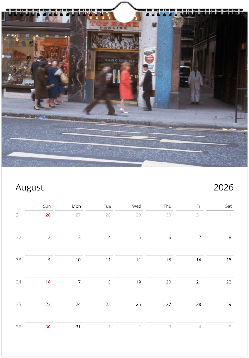Swinging '60s London by Bob Hyde Calendar 2026