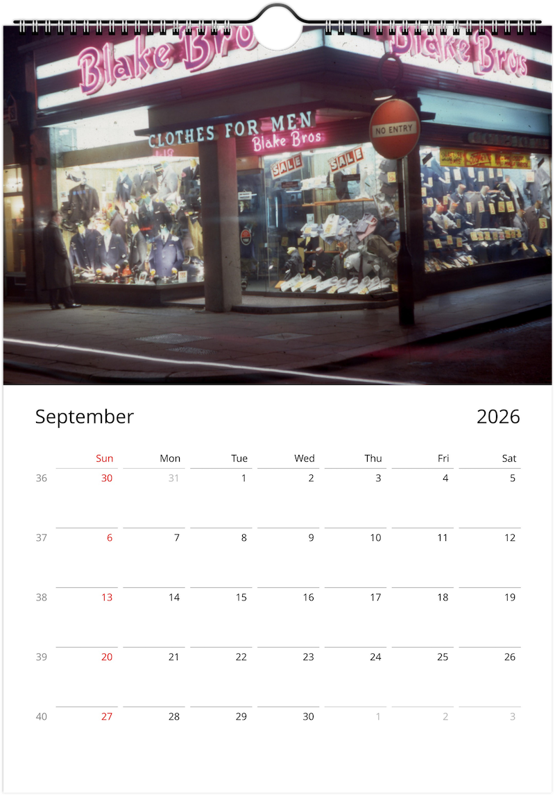 Swinging '60s London by Bob Hyde Calendar 2026