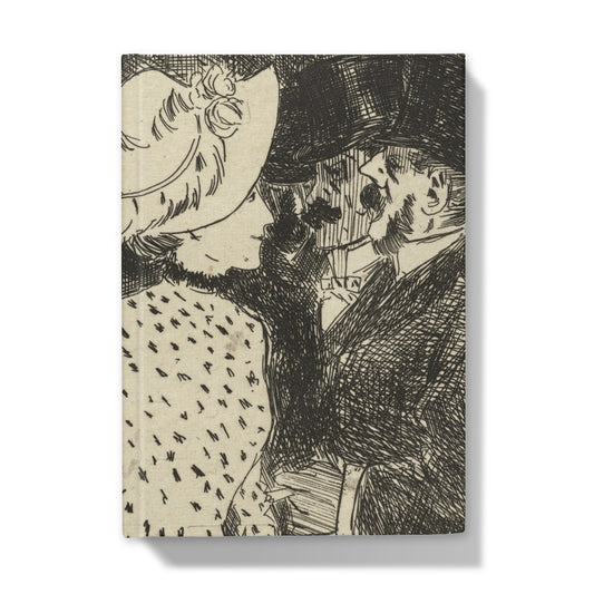 Cafe Scene de Jean Louis Forain, c.1884 - Cuaderno de tapa dura