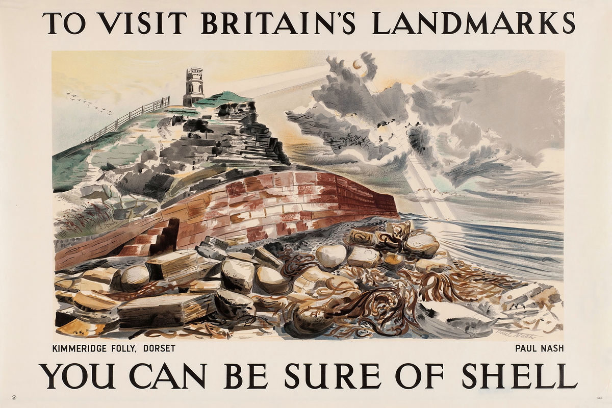 Kimmeridge Folly, You Can Be Sure of Shell by Paul Nash - 1937
