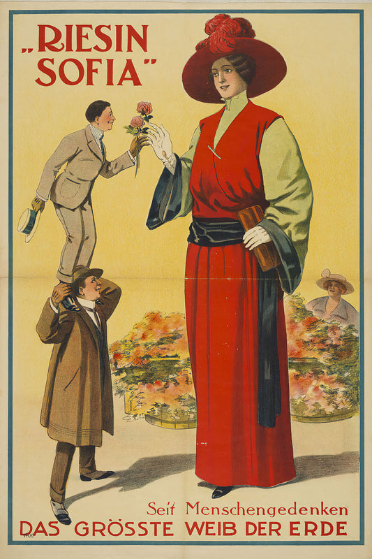 Adolph Friedländer: La Giganta Sofia - La mujer mas alte que existe en el mundo (original title), c. 1923.