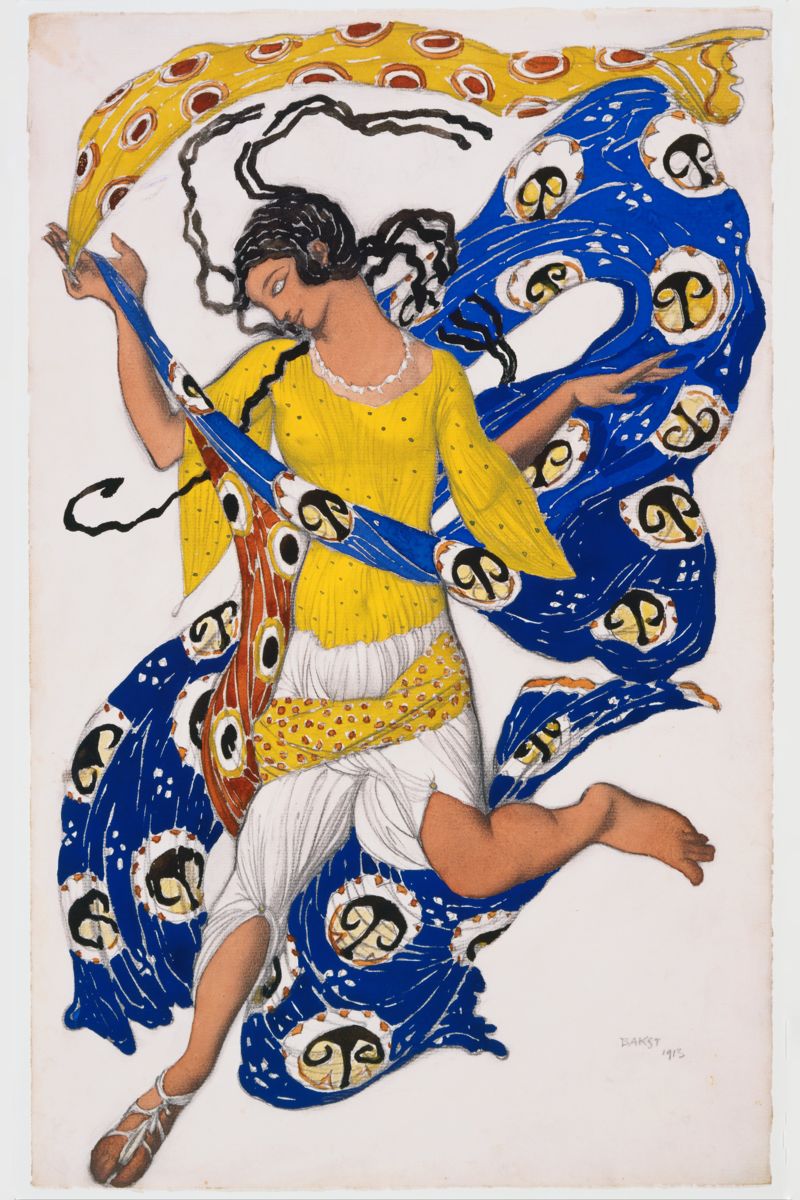 The Butterfly (Costume Design for Anna Pavlova) by Léon Nikolaievitch Bakst - 1913