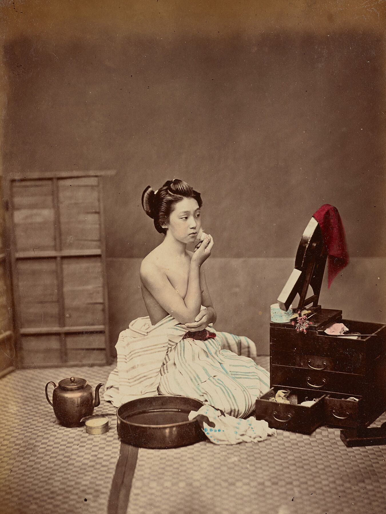 Japanese Toilet by Kusakabe Kimbei - 1890s