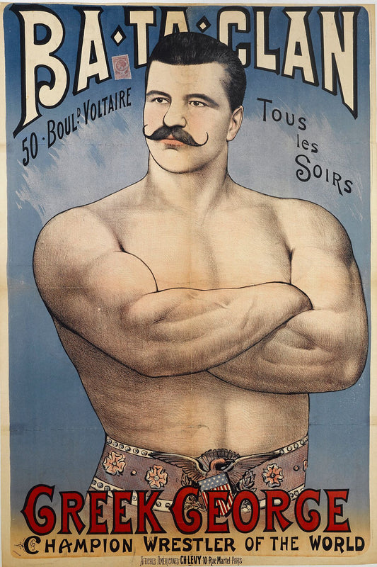 BA-TA-CLAN - Greek George - Champion Wrestler of the World - 1888