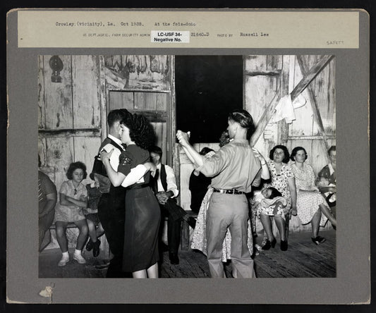 Fais-do-do Dance near Crowley, Louisiana by Russell Lee (stamped) - 1938