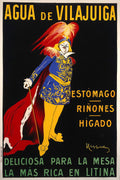 A man in Spanish costume advertising Vilajuïga mineral water. Colour lithograph by L. Cappiello, ca. 1912.