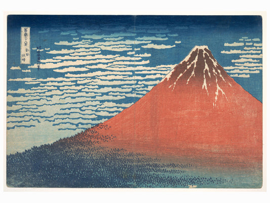 Viento del sur, cielo despejado (Gaifū kaisei), también conocido como Red Fuji 