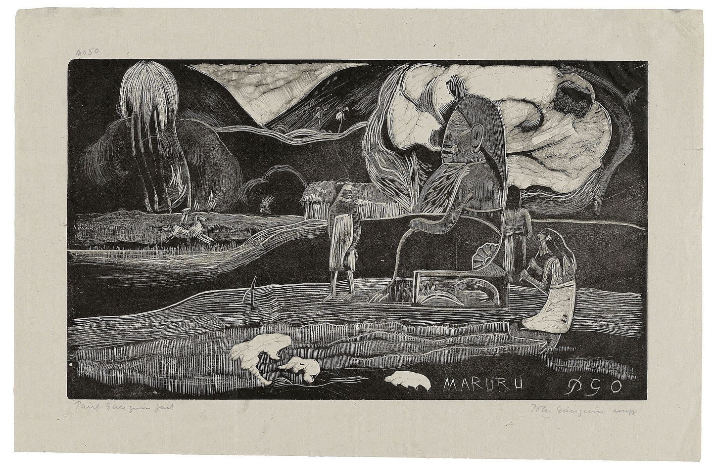 Maruru (Offerings of Gratitude), from the Noa Noa Suite - 1893–94 printed and published in 1921 - by Paul Gauguin.