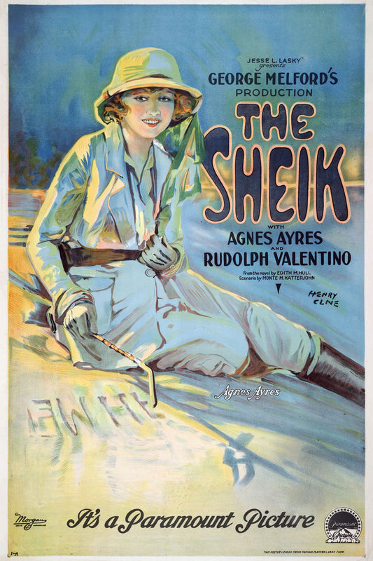 El jeque, póster de película - 1921